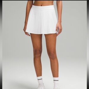 Varsity High-Rise Pleated Tennis Skirt